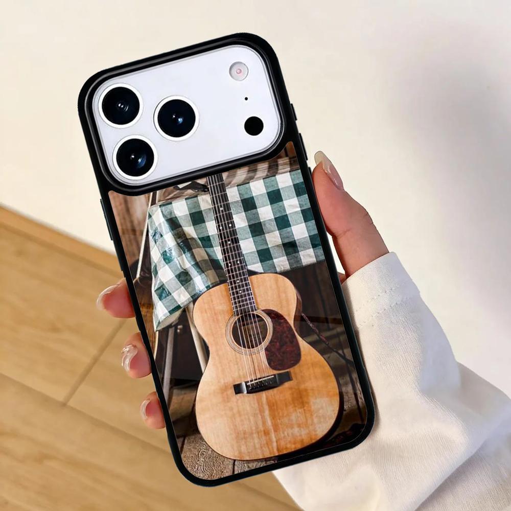 Rustic-Sepia-Guitar Phone Case For Apple iPhone 17 air 16 Pro Max 15 Pro Max 14 13 12 11 Mini Back Cover