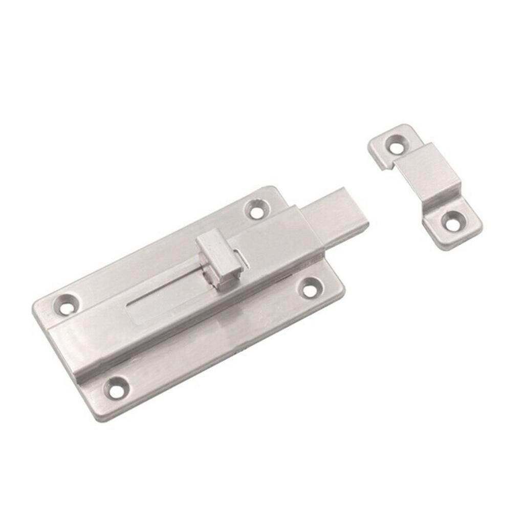 Bedroom Bathroom Stainless Steel Shed Lock Door Bolt Padlock Clasp Set Cabinet Catches