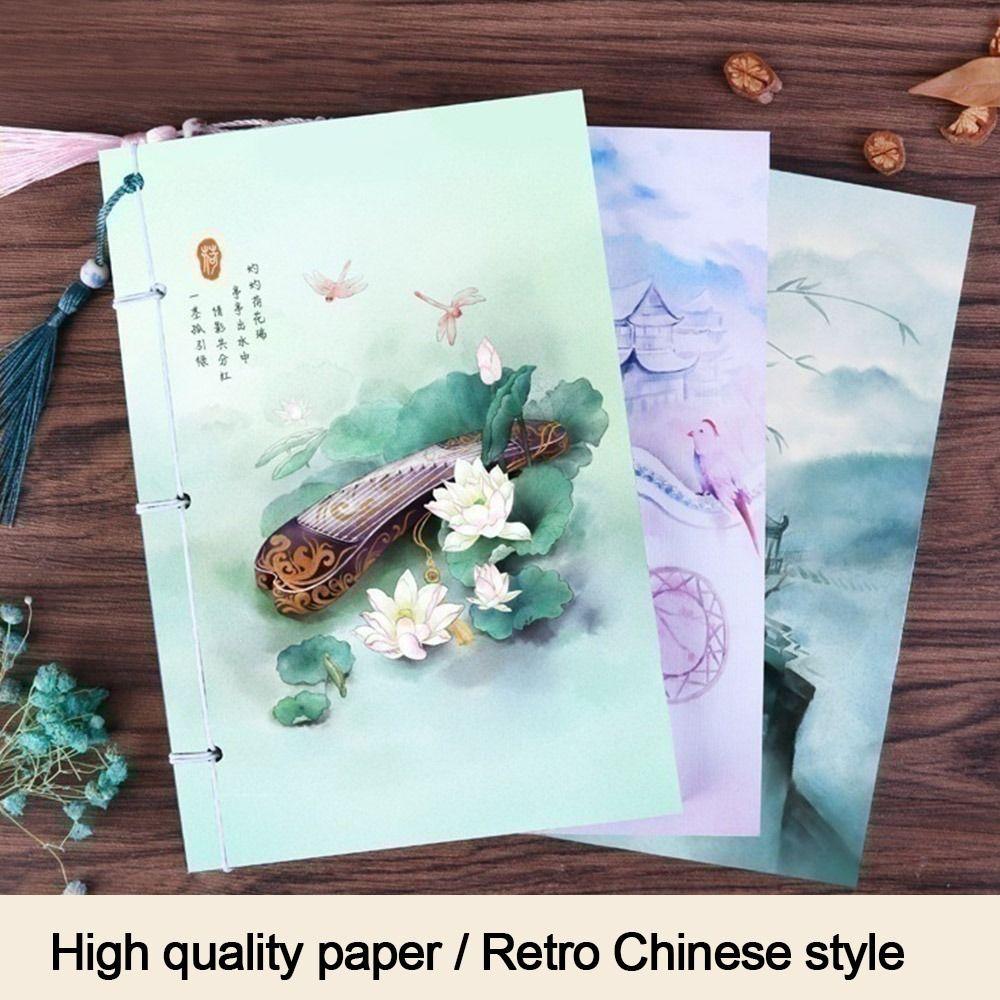 Sketchbook Wire-bound Notebook Handmade Journal Notepad Tassel Diary Note Book Office Stationery