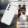 AMORUS For Samsung Galaxy S25 FE Case Soft TPU Hard PC Back Shockproof Phone Cover