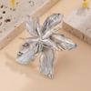 Adjustable Gold Big Floral Ring Zinc Zinc Alloy Irregular Geometric Petal Ring Metal Flower Ring  Party