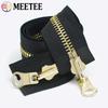 Meetee 5# 8# 70-100см Разъемная Металлическая Молния Собачка Двусторонняя Реверсивная Молнии Куртка Шитье Молнии Аксессуары для Ремонта