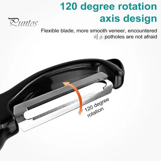 Swivel Vegetable Peeler with Dual Blades Stainless Steel Potato Peeler for Left And Right Handers Fruit Peeler with Anti-Slip Handle Kitchen Essential