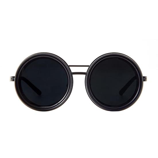 Round Polarized Sunglasses 1-9 Gears Adjustable Tint Sun Glasses with ND Filter Lenses for Men Beach Shady Fishing Driving