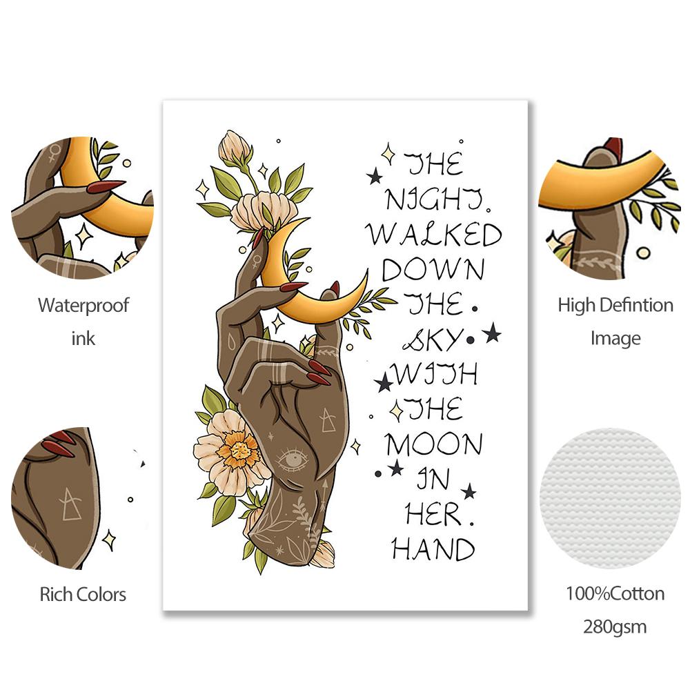 Ретро Девушка Йога Положительная Энергия Обнаженное Искусство Плакат Печать Женское Психическое Здоровье Абстракция Солнце Луна Холст Феминизм Тренажерный Зал Домашний Декор