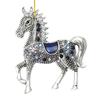 Horse Christmas Ornaments Sparkly Rhinestone Horse Hanging Decoration Acrylic Christmas Tree Ornament for Winter Xmas Party Supplies Holiday Decor