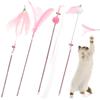 Игрушка для кошек CANPLUS Популярная игрушка для кошек с колокольчиком Удочка Игрушка-перо Интерактивная игрушка для кошек Игрушка для кошек Играющая кошка Игрушка для кошек Прочный Отсутствие стресса
