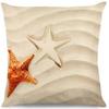Summer Hot Style Ocean Style Pillow Beach Shell Pattern Blue Pillow Case Home Sofa Pillow Case Cushion Cover