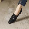 2025 New Retro French Simple Temperament High-end Niche Shoes Fashion Pointed Thin Heel Soft Leather Women's Single Shoes