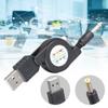 Retractable USB to DC4.0x1.7mm Power Cord For Routers Portable Electronics 75cm 5V Retractable Charging Cable Wire