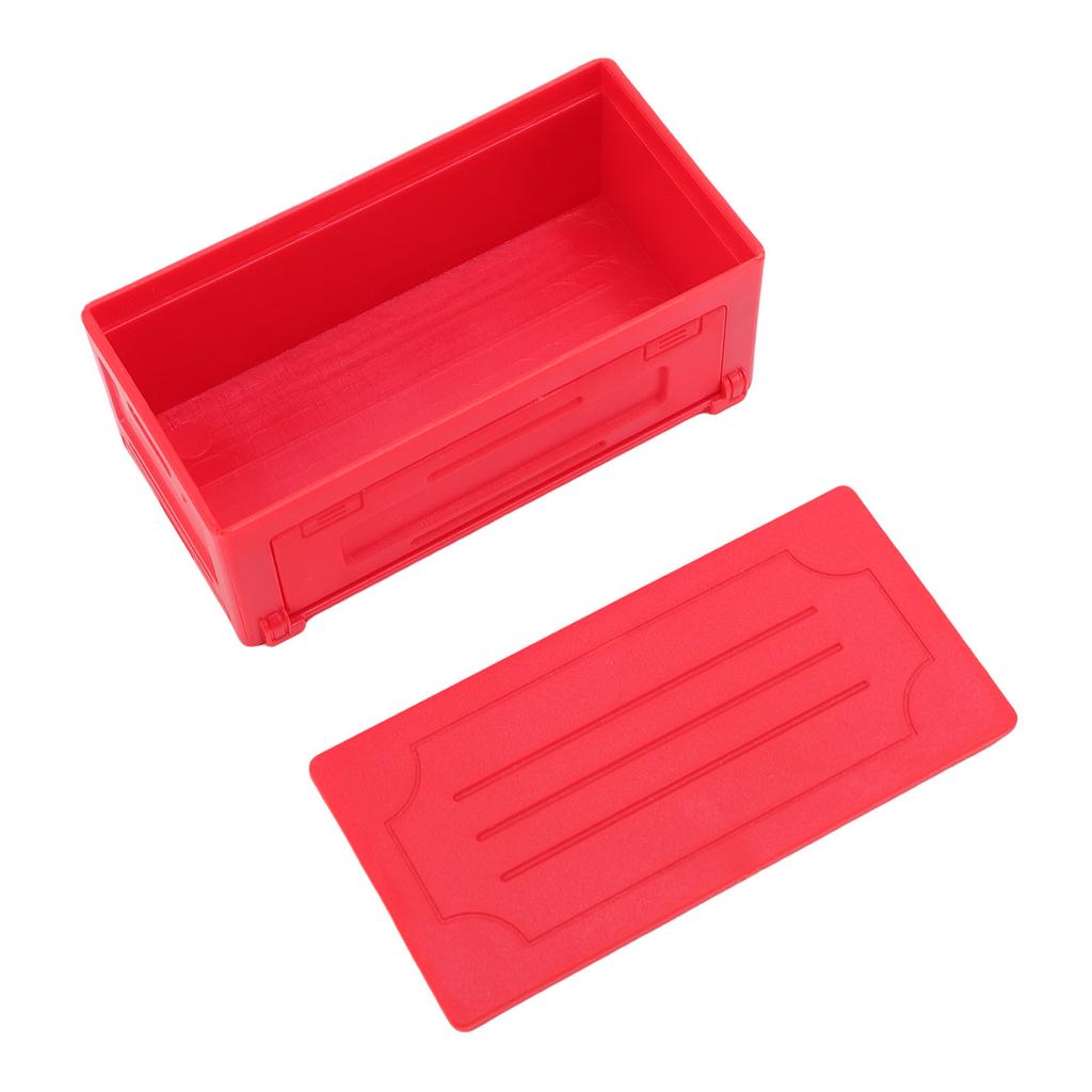 Model Car Decorative Box Simulated Toolbox Luggage Storage Case for RC Off Road and Engineering Vehicle Red