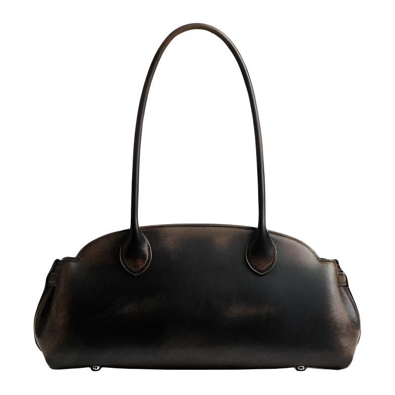 COACH Empire Carryall 34 Brand Logo Leather Shoulder Bag Large Women's Brown