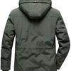 Men's Winter Extra Fleece and Thick Casual Overalls Coat Lamb Fleece Lining Quilted Jacket