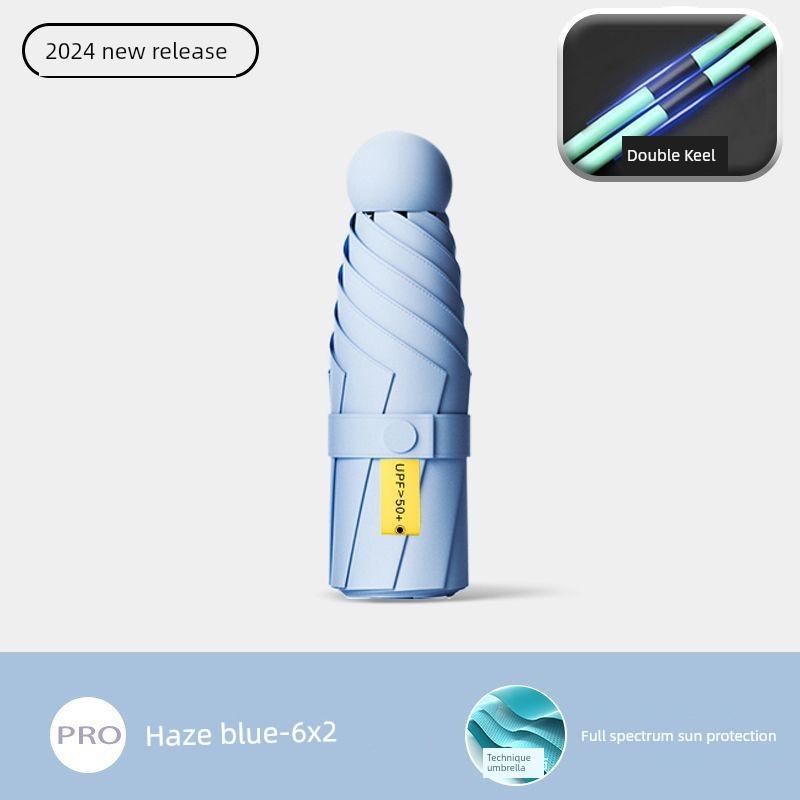 Capsule Sun Umbrella, Sun Protection, Uv Protection, Dual-Use for Sun and Rain, Mini 40% off Fold, Ultra-Light, Compact, Portable m