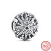 925 Silver Heart Christmas Hat Socks House Tree Apple Ice Crystal Snow Winter Beads Fit Original  Charms Bracelet Jewelry