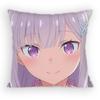Re zero infinity Эмилия Милая Аниме Девушка Наволочка Диван Гостиная Спальня Изголовье Спинка Подушка Квадратная Подушка Время Сна