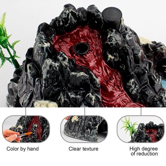 Volcano Eruption Simulation Sound Light Spray Children Model Toy Desktop Ornament