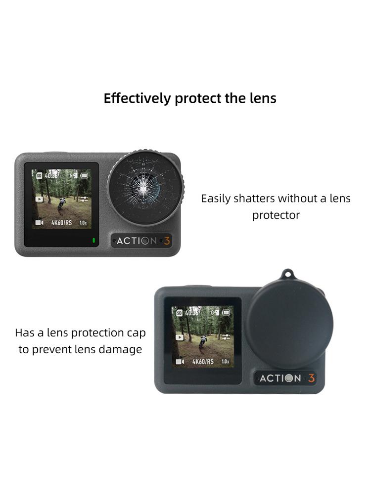 Tempered Glass Screen Protector Film Lens Protection Cover for DJI OSMO Action 3 Action Camera Accessories