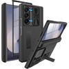 Чехол Miimall для Samsung Galaxy Z Fold 6 с раздвижной крышкой камеры и защитой шарнира, регулируемой подставкой и встроенной защитной пленкой для экрана,