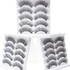 5 Pairs False Eyelashes All-match Natural Long 3D Mink Lashes Curling Fake Eye Lashes Makeup Tool for Party