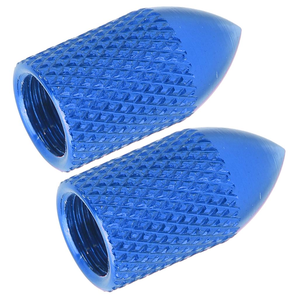 2pcs Schrader Valve Caps Aluminium Alloy Schrader Cycling Valve Dust Covers Bicycle Tire Caps