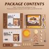 Robotime Wooden Music Box 3D Puzzles DIY Model Kits  Book Nook DIY Night Light  for Men Women Hobby Sunset Amusement Park