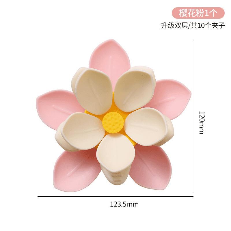 Магнитный клип для холодильника 'Цвет сакуры', клип-лепесток, магнитный клей, цветочное украшение, клип для снеков