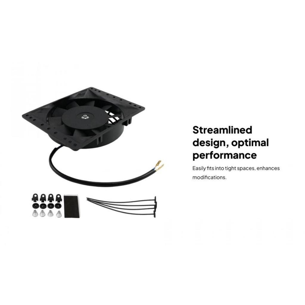 6 Inch Radiator Cooling Fan Slim Compact 12V 80W Electric for Auto