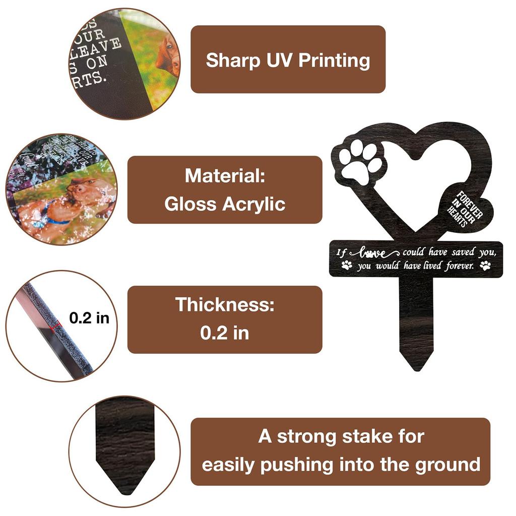 Мемориальный садовый столб для домашних животных, долговечные мемориальные маркеры для могил домашних животных, мемориальные садовые украшения для кладбища, декор садовой могилы для сада, двора,