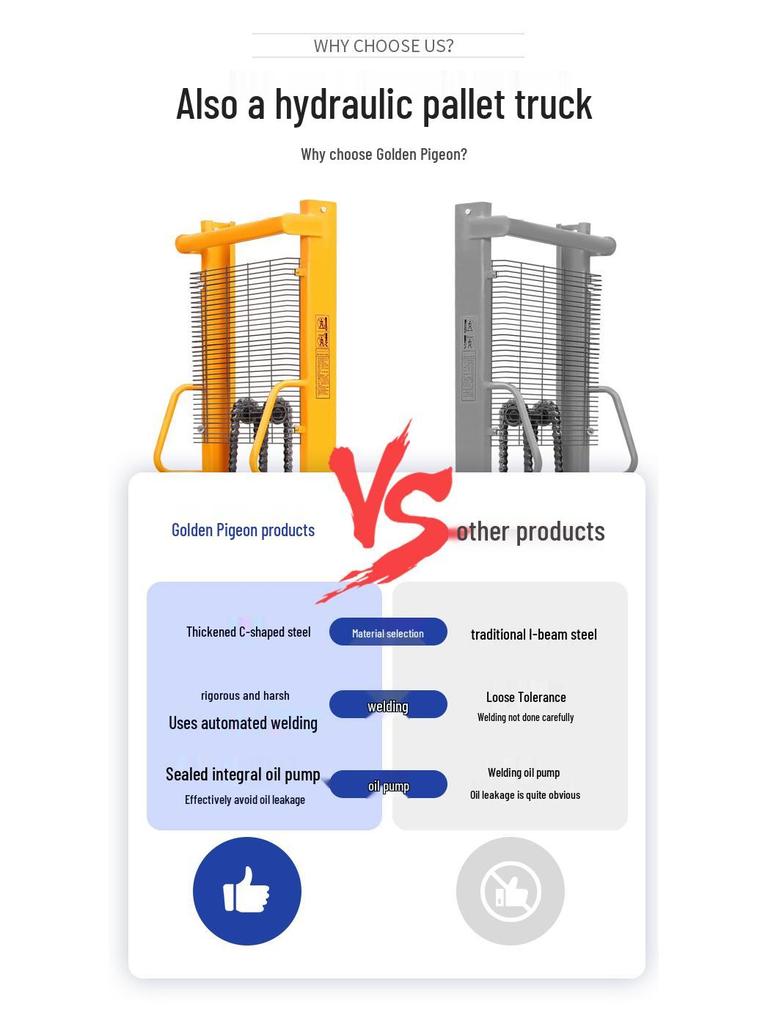 Manual and Electric Hydraulic Stacker: 1-2 Ton Capacity Forklift & Lifting Truck