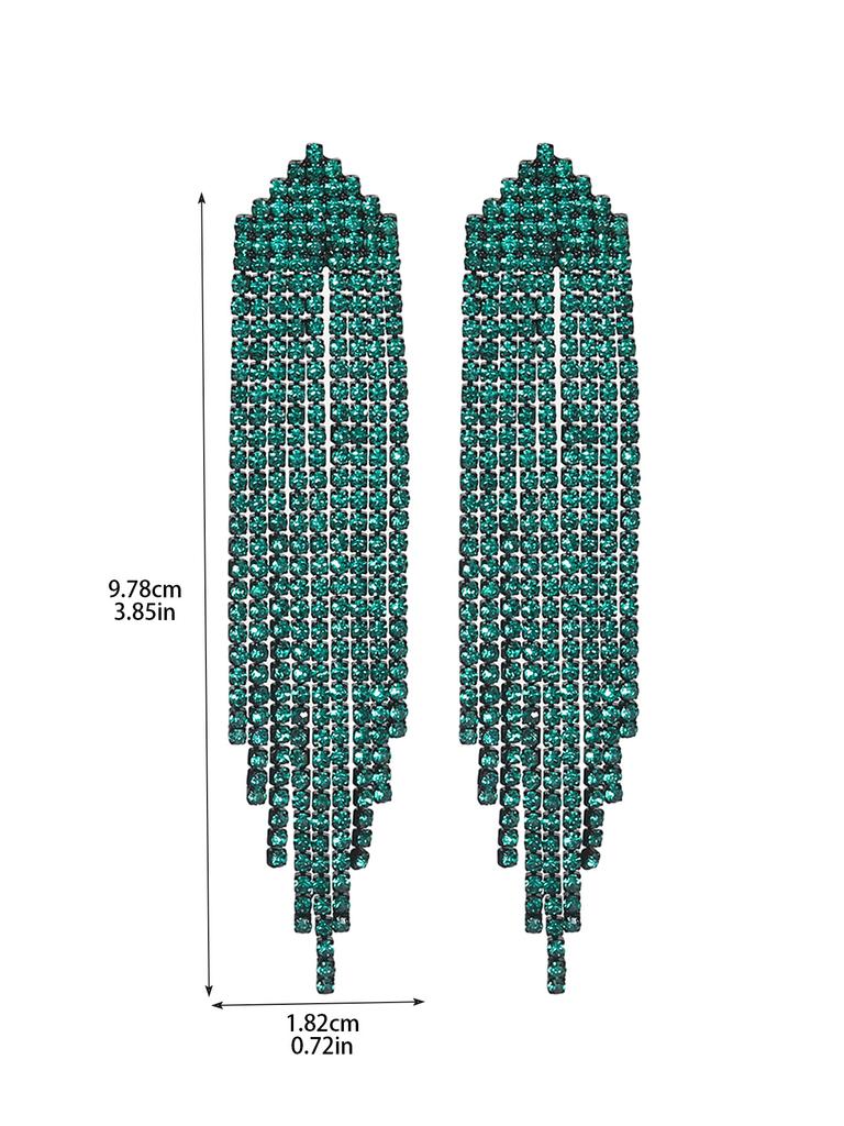 Высококачественные невыцветающие красные длинные серьги с бахромой, антиаллергенные, изысканные, универсальные, женские серьги, 1 пара