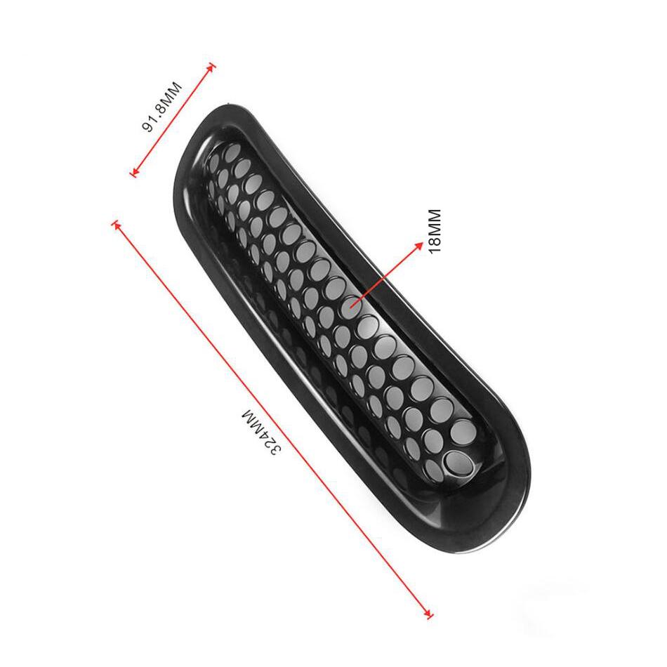 7 шт. Наклейка на переднюю решетку, защитная решетка для автомобиля, передняя вставка, для Jeep Wrangler JK 2007-2017, 2-дверный, 4-дверный, декоративная вставка, решетка