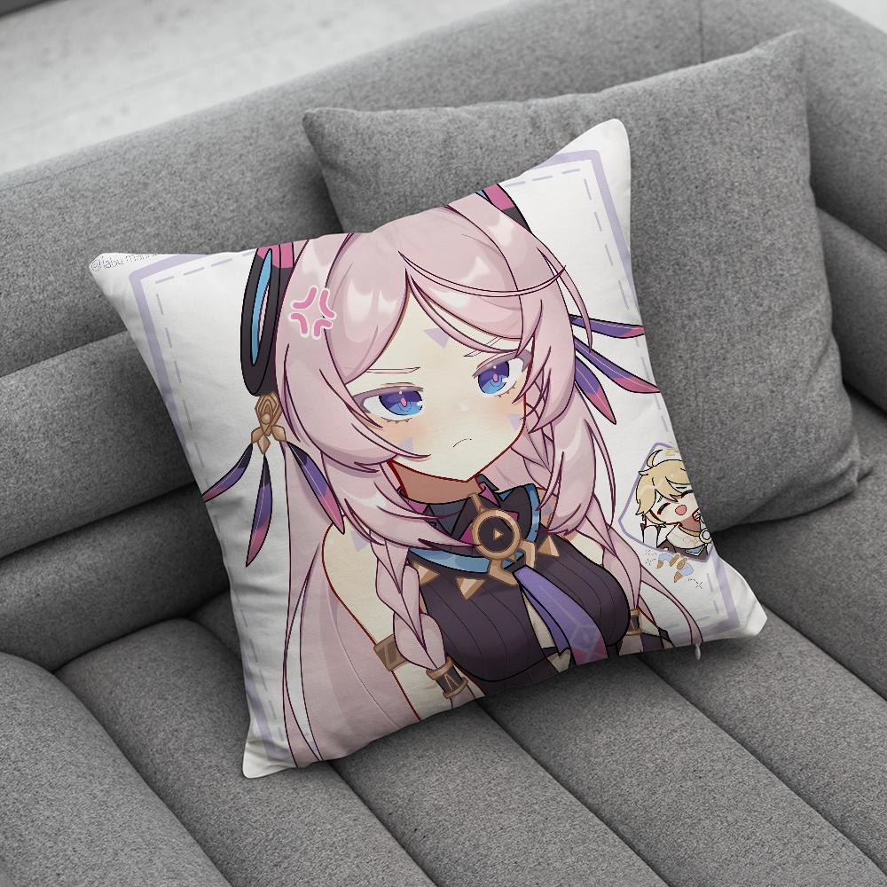 GGenshin Impact Citlali Pillow Case Soft Cushion Cases for Farmhouse Sofa Decor Home Decorations and Protector
