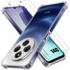 Чехол для Xiaomi Redmi 14C - Прозрачный противоударный силиконовый чехол + 2 закаленных стекла