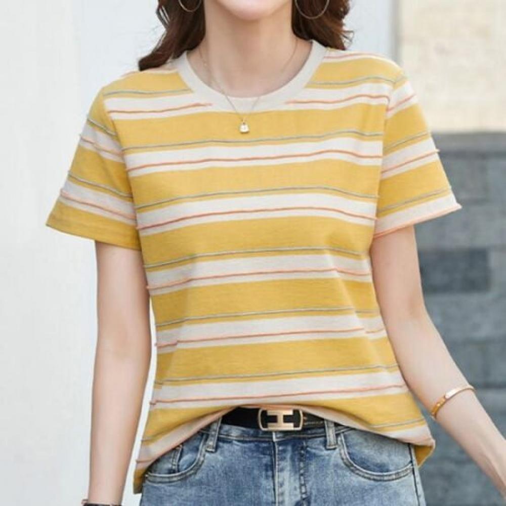 Navava Women Color Block STriped Daily T shirT nT2492