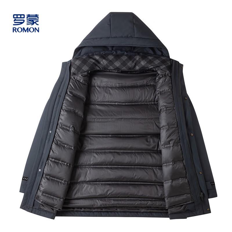 Romon Men's 90% Goose Down Mid-Length Jacket