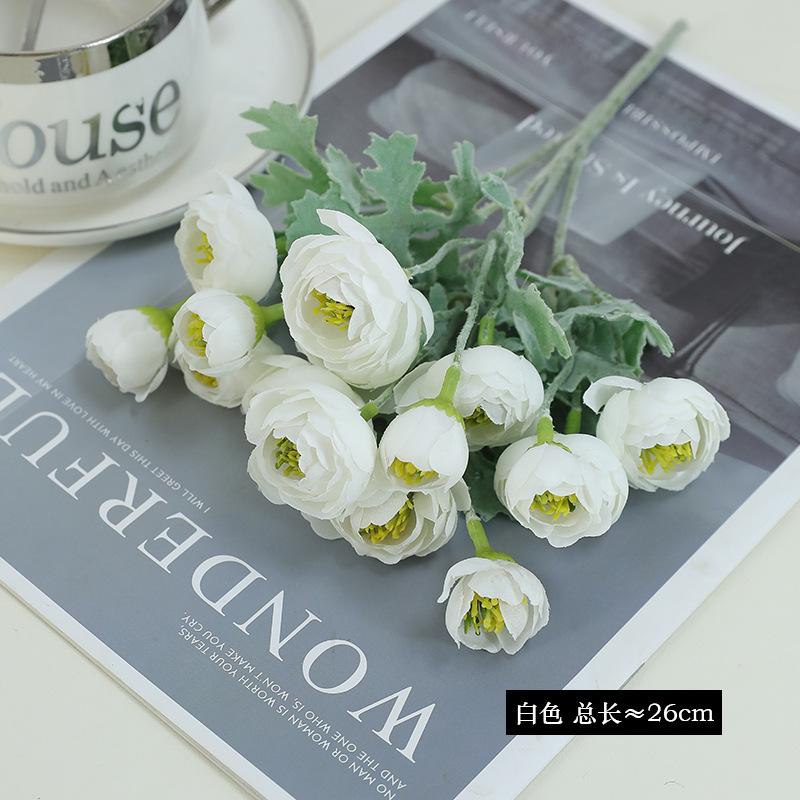 Simulation flower dew lotus bouquet multi-color optional, wedding hall road decoration