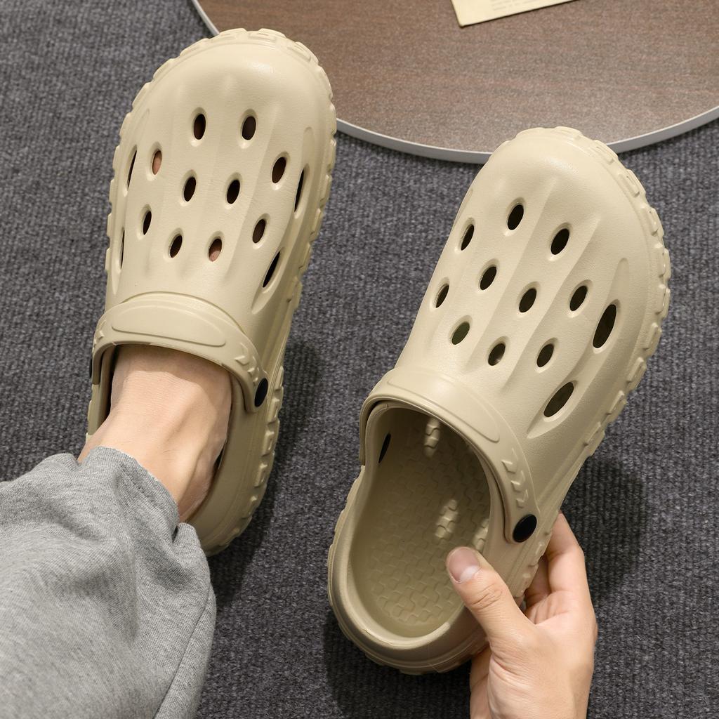Платформа Женские Сабо Обувь Пляж Сад Толстая Подошва Сандалии Мода Удобные Нескользящие Тапочки Летние Для Дома Улицы Мужские Обувь с Отверстиями