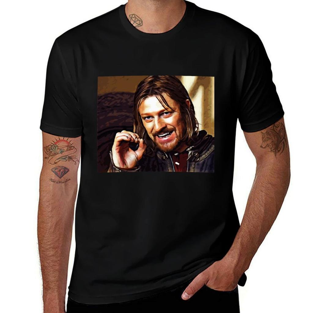 Boromir Sean Bean One Does Not Simply TShirt Graphic Print Short Sleeve TShirt