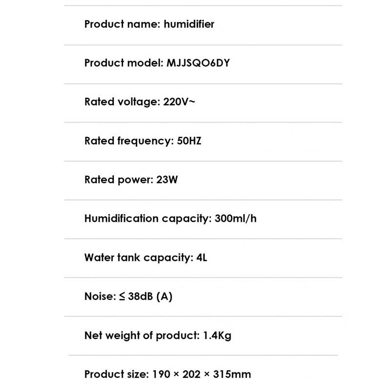 XIAOMI MIJIA Air Humidifier 4L 2 For Home Essential Oils Diffuser Bedroom Aroma Diffuser 99.9% Antibacterial Water Tank