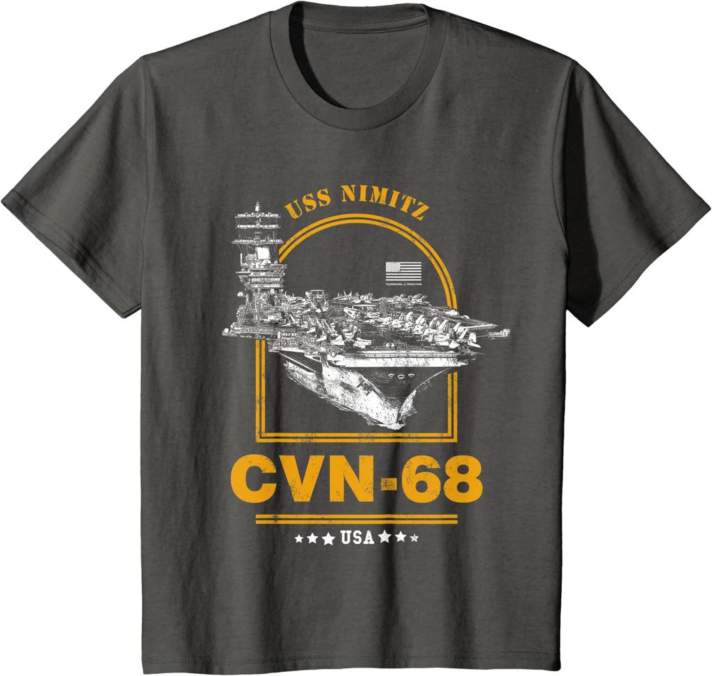 CVN68 USS Nimitz Men TShirt Short Sleeve Casual 100 Cotton ONeck Summer T Shirt Size S3XL