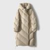 Winter Women Down Jacket Long Oversized Warm Casual Coat Female High Street Ultra Light Hood Parka