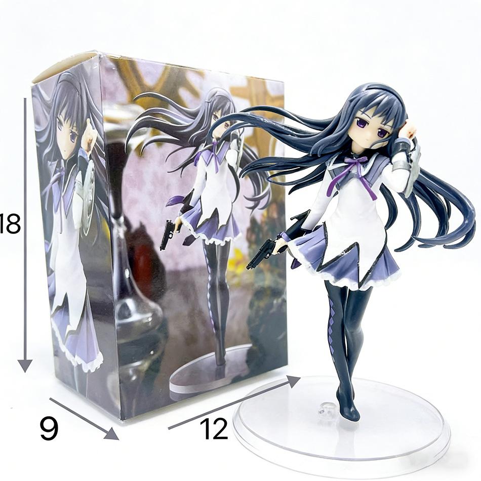 Puella Magi Madoka Magica Хомура Акэми ПВХ Аниме Фигурка Настольные Декоративные Украшения Лоли Коллекционная Модель