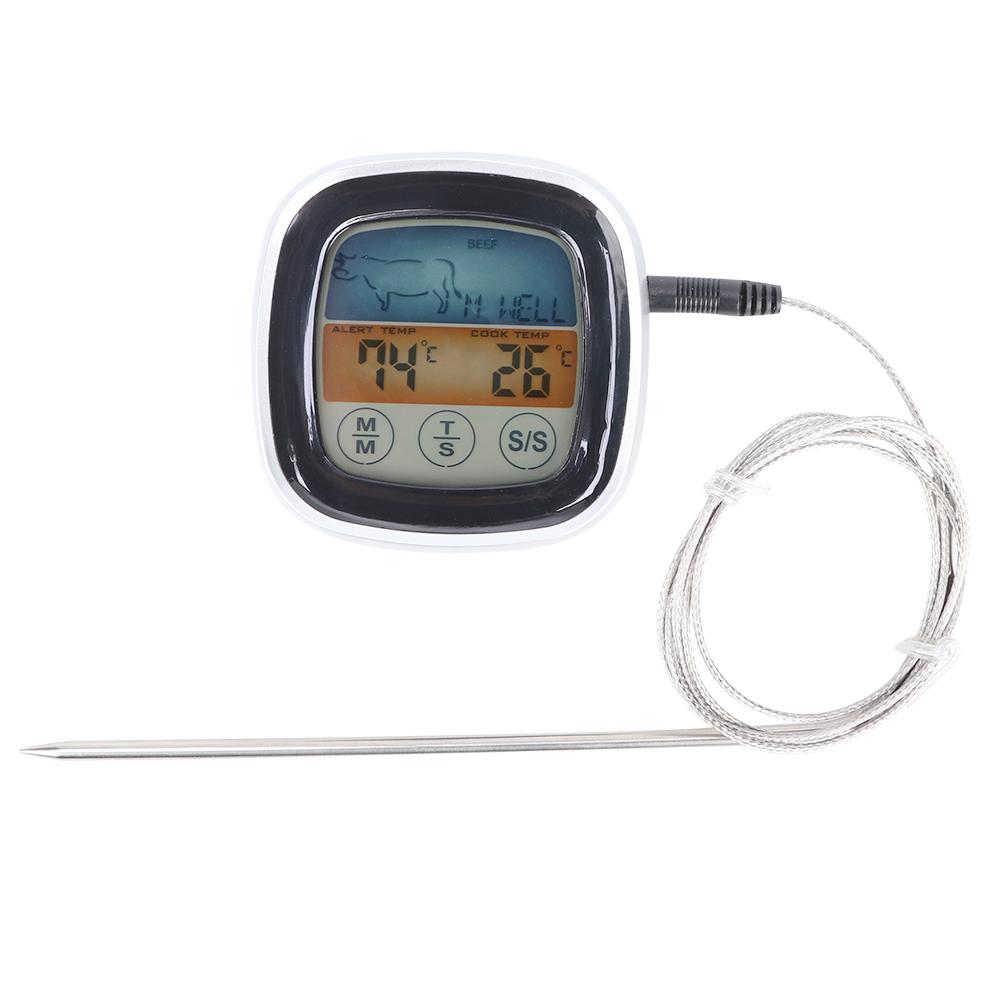 Touchscreen Electronic Thermometer Digital BBQ Oven Cooking Meat Thermometer for Grill Home