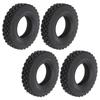 4Pcs 20mm Width Shoe Sole Pattern Tyre for Tamiya Tractor Truck 1 14 RC Car Black