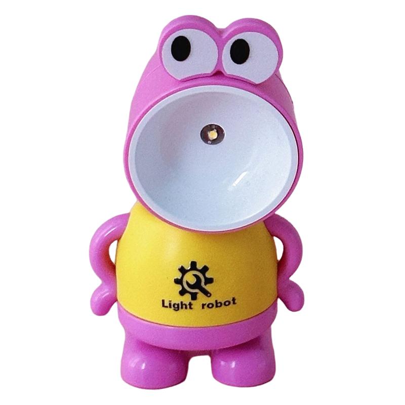 LED Mini Night Light Cute Frog Foldable Desk Lamps Desktop Ornament Book Light Kids Room Bedside Bedroom Decor Holiday Gifts