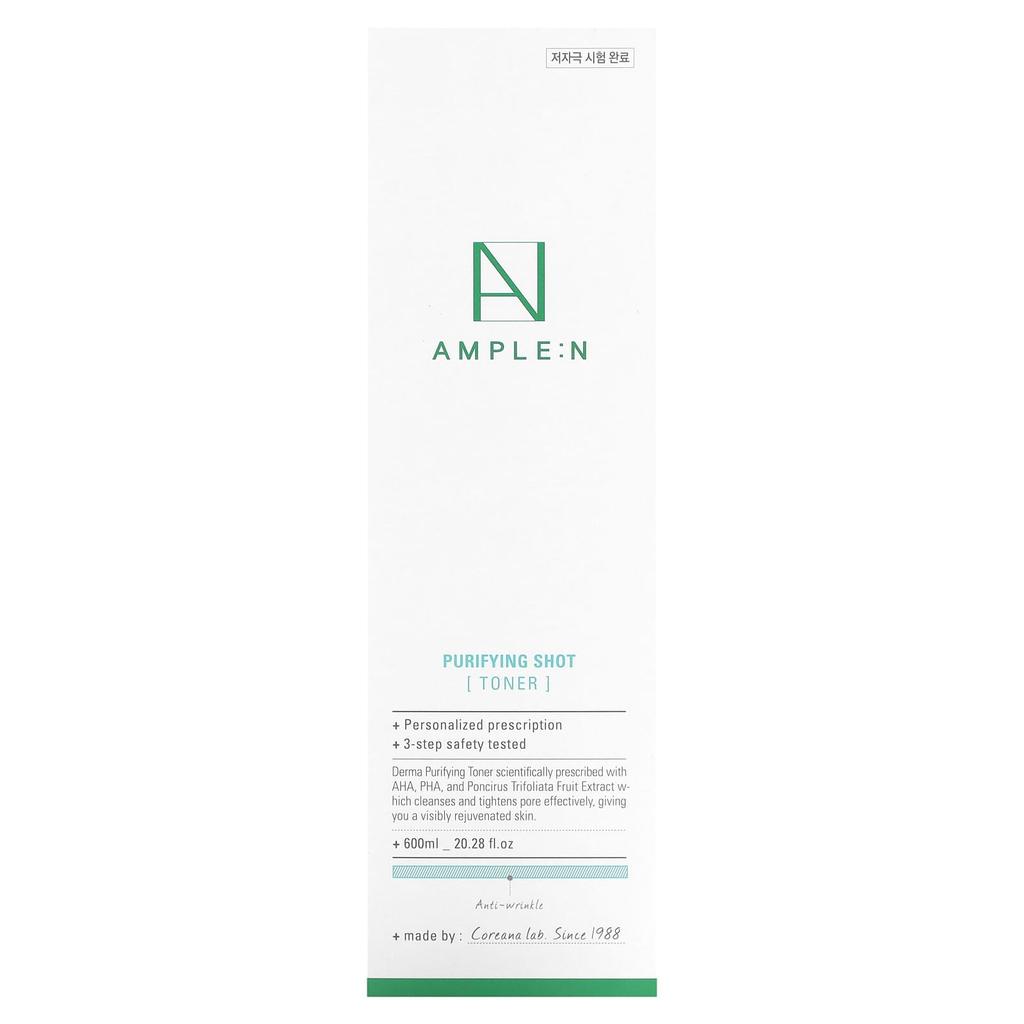 AMPLE:N Purifying Shot, Toner, 20.28 Fl Oz (600 Ml)