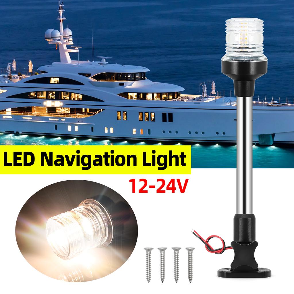 New Boat Navigation Light Waterproof Anchor Light Sailing Signal Lamp for Marine Boat Yacht Accessories 6/9/12INCH