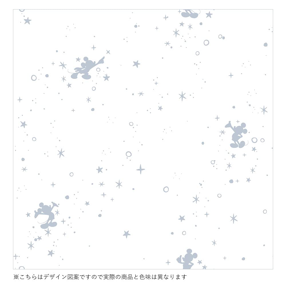 Disney Mickey Foil Print Glitter Hard To See from the Outside UV Protection Lace Curtain Set of 2 Width 100 X 133cm Length SB-580-D