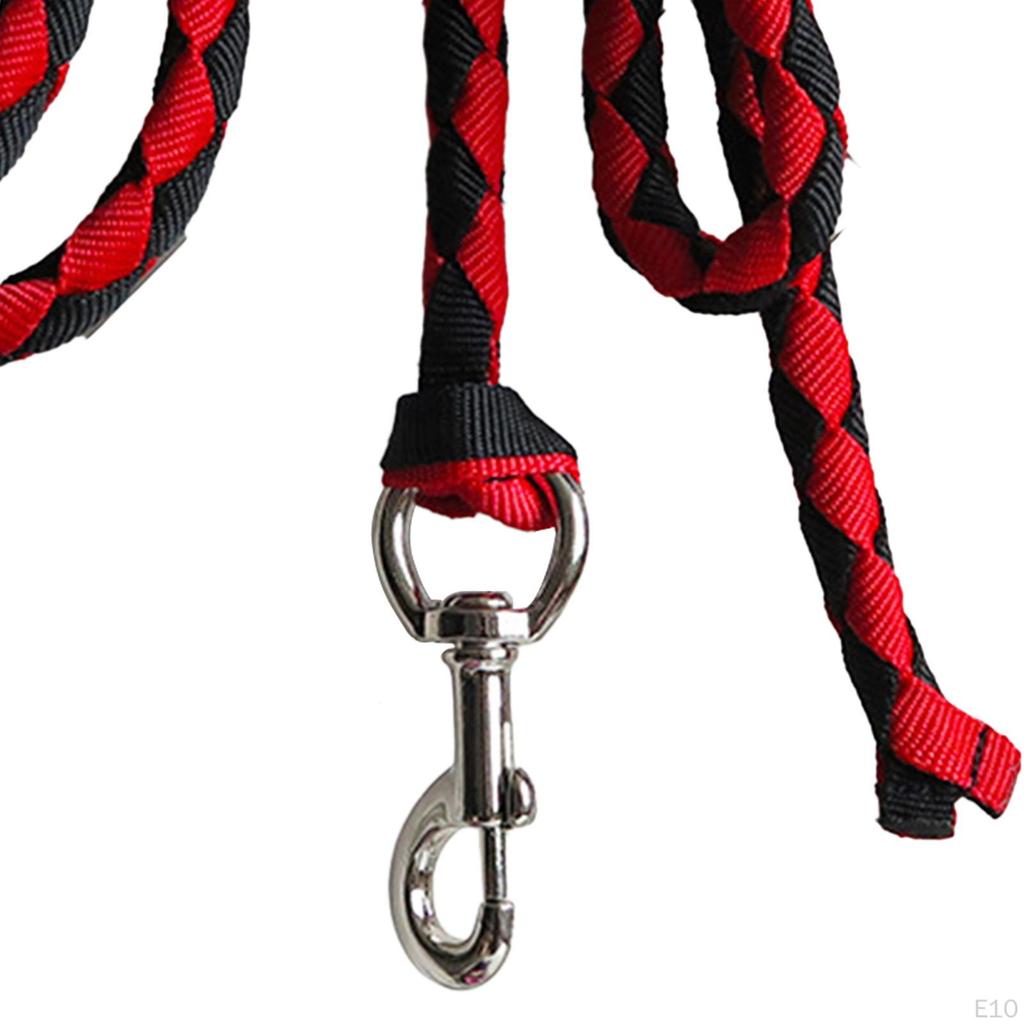 Horse Lead Rope Braided Attaches To Halter or Harness Leads Cord with Bolt Snap